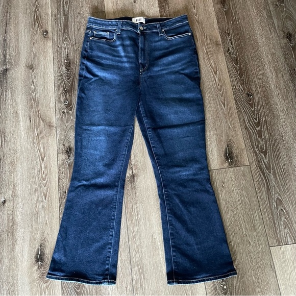 PAIGE Claudine Plus Flare Jean Size 32 Color Devoted - Picture 5 of 15
